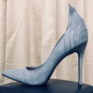 Faux suede, classic heels